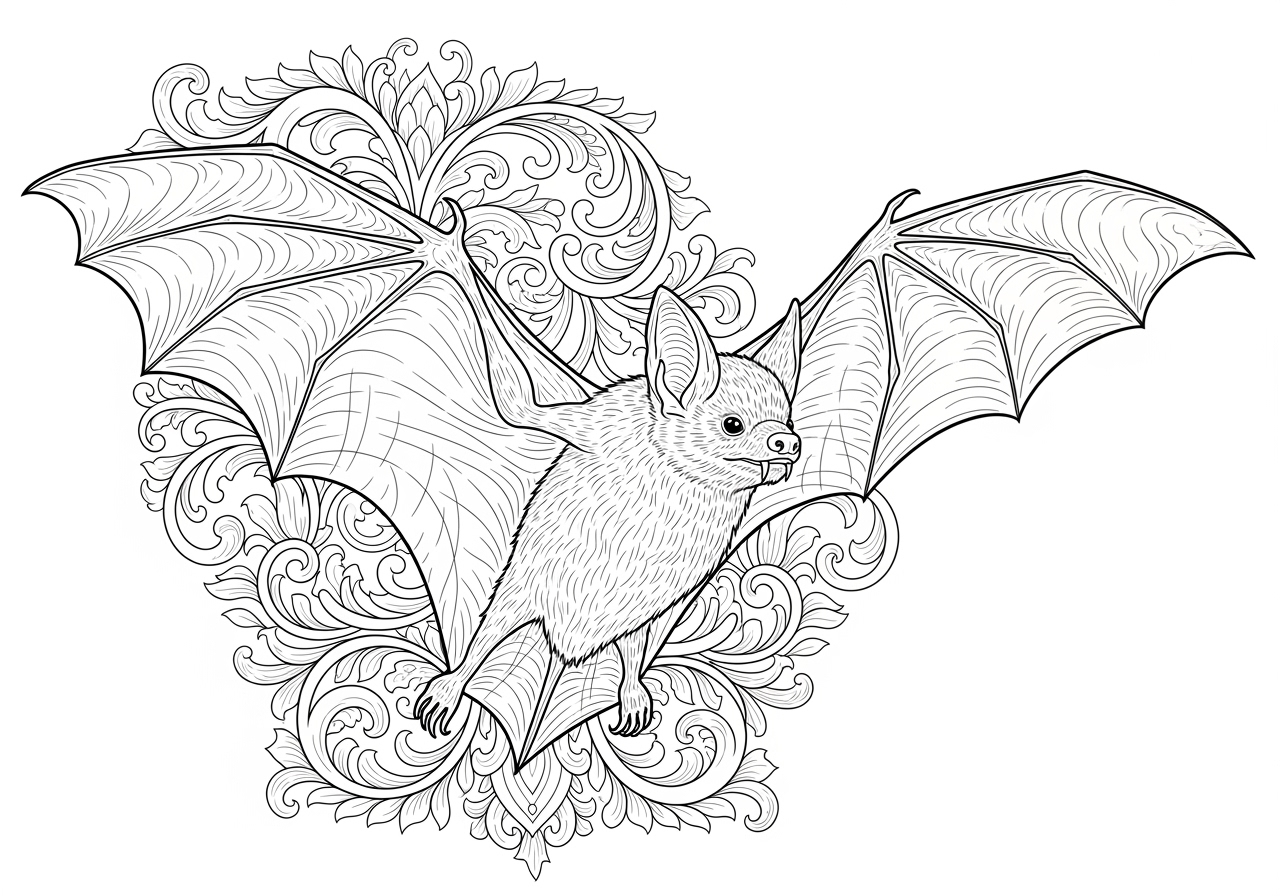 bat coloring page bat coloring page