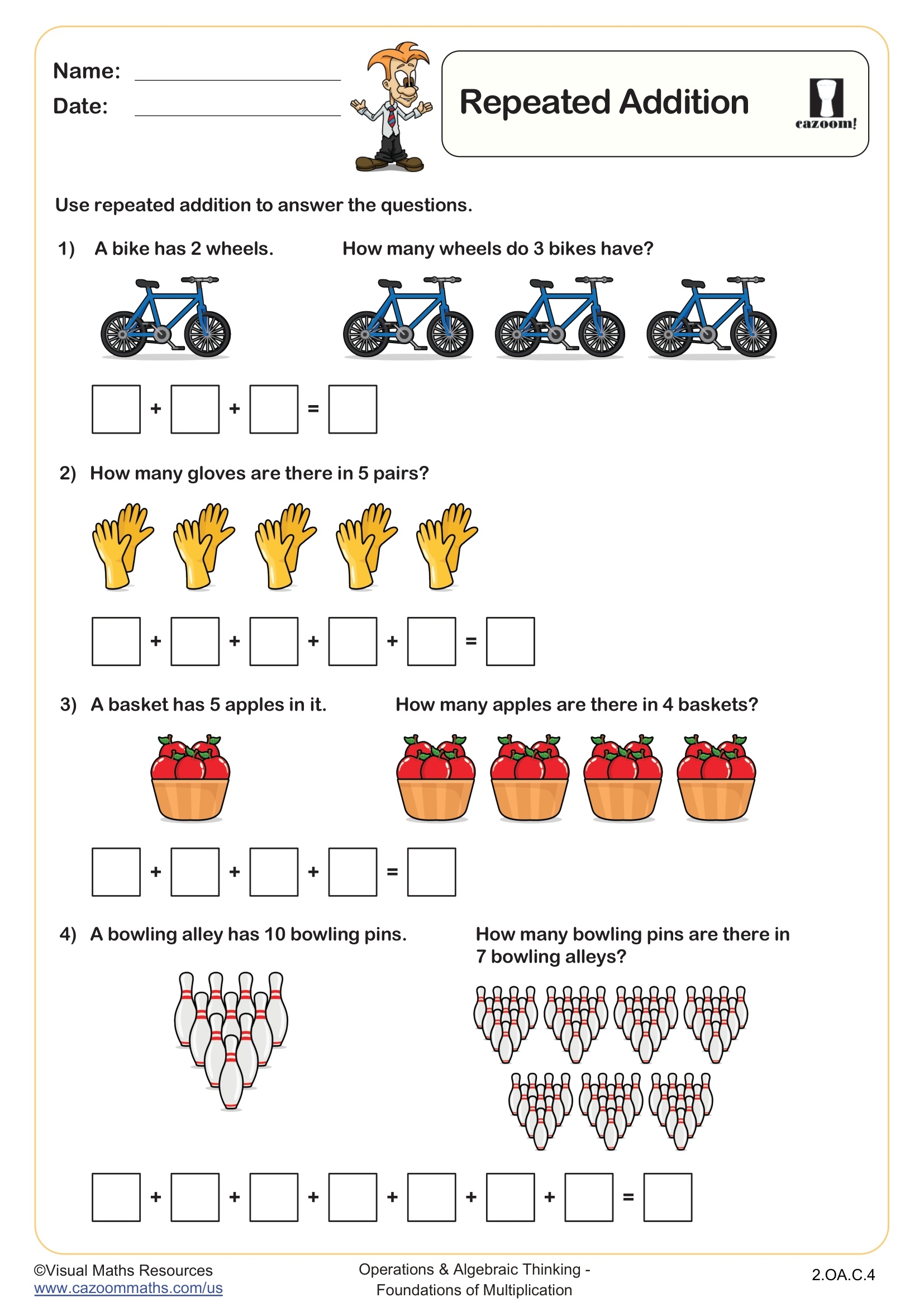 Repeated Addition Worksheet Fun And Engaging 2nd Grade Number Operations Worksheet Cazoom Math Repeated Addition Worksheet Fun And Engaging 2nd Grade Number Operations Worksheet Cazoom Math