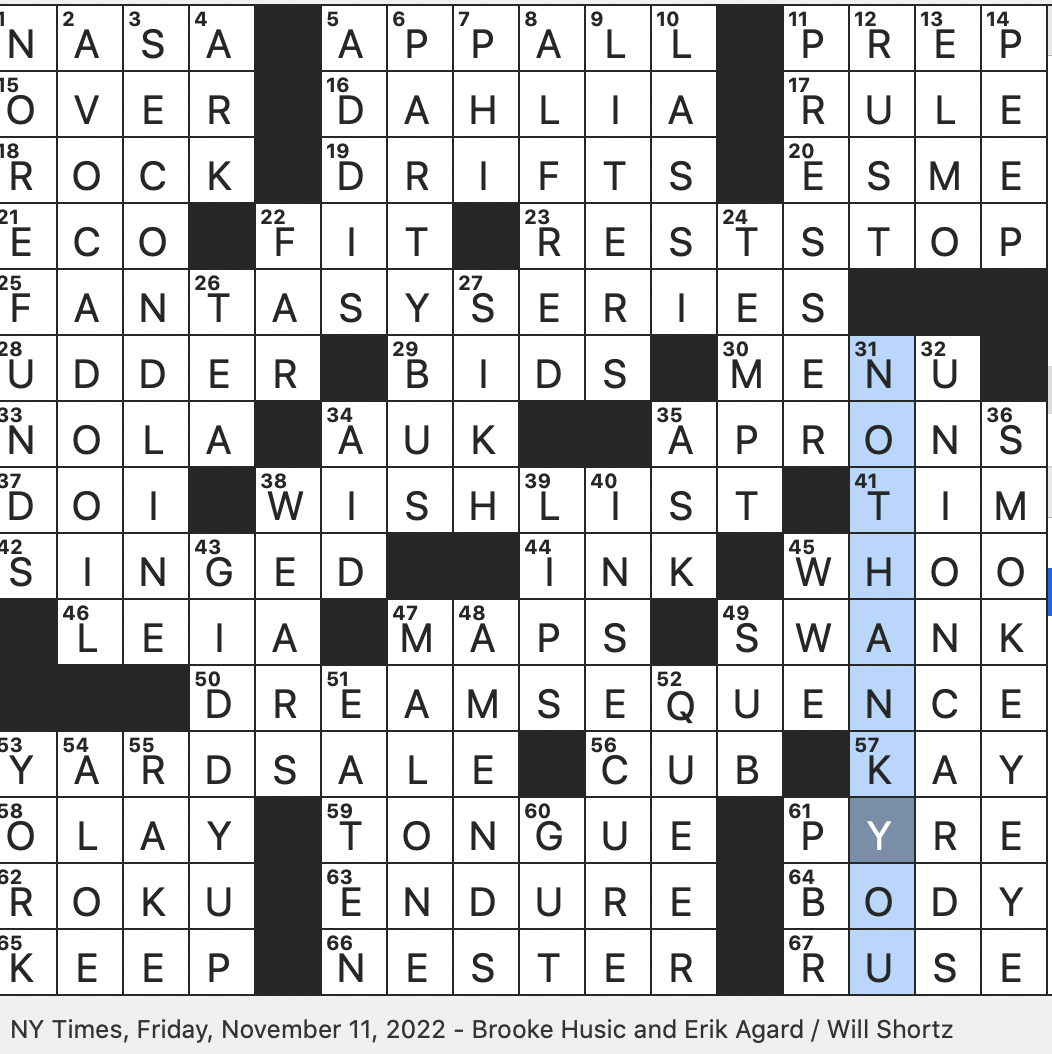Rex Parker Does The NYT Crossword Puzzle Adherent To The Five K s FRI 11 11 22 Sportscaster Adams Who Hosted Good Morning Football Film Technique For Revealing A Character s Psychological State Rex Parker Does The NYT Crossword Puzzle Adherent To The Five K s FRI 11 11 22 Sportscaster Adams Who Hosted Good Morning Football Film Technique For Revealing A Character s Psychological State