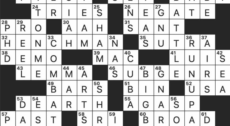 Rex Parker Does The NYT Crossword Puzzle Home Run Specialists Slangily THU 1 19 23 Postseason Game Played In Phoenix Party In A Biblical Swindle Guru s Honorific Audibly Blown