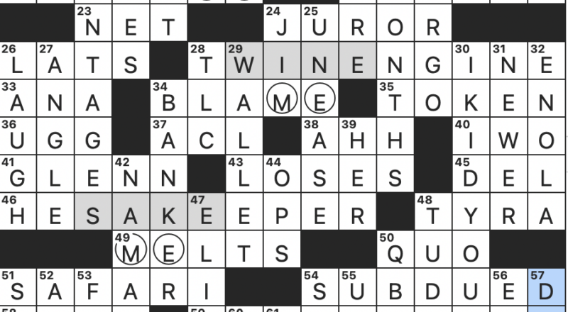 Rex Parker Does The NYT Crossword Puzzle Old Coin In France MON 2 26 24 Greeting That Originated On The Indian Subcontinent Extra attentive Coddling For Short Definitely Husband Material