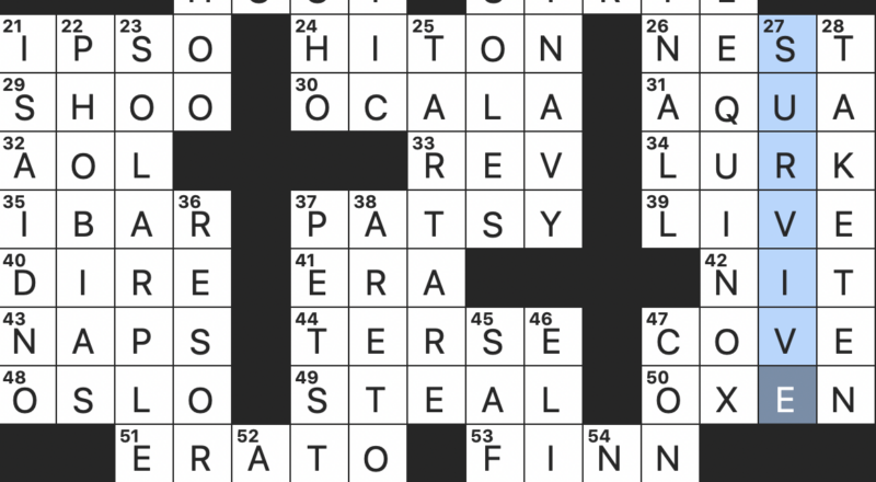 Rex Parker Does The NYT Crossword Puzzle Saint Associated With The Russian Alphabet FRI 4 15 22 Florida City In The Middle Of Horse Country Fictional Narrator Whose First Name Is