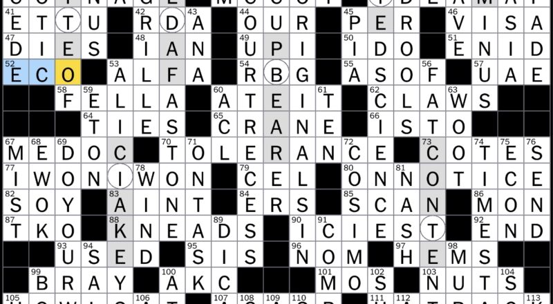 Rex Parker Does The NYT Crossword Puzzle Spanish Wine Classification SUN 8 20 23 Time To Stop Trying Brother Of Eos And Selene Spot For A Bowler French Vineyard Region