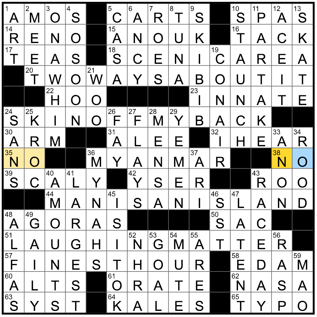 concerning crossword clue