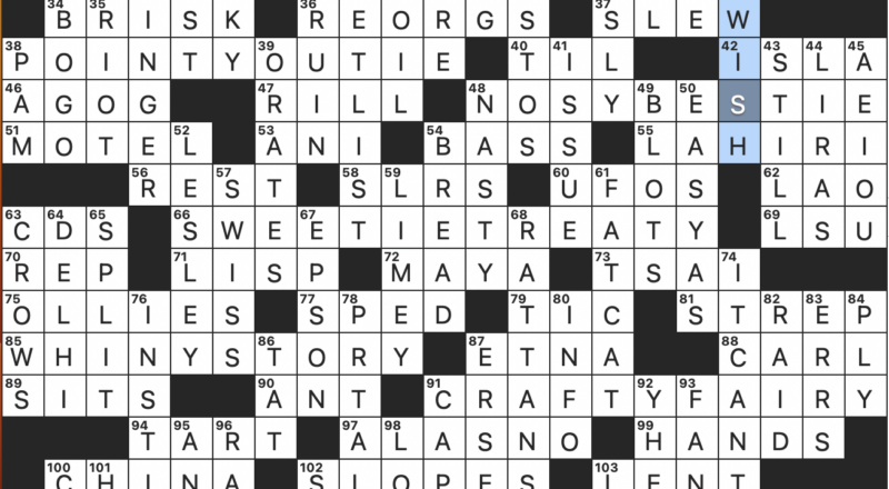 Rex Parker Does The NYT Crossword Puzzle State Of Uneasiness Informally SUN 1 22 23 British Sailor In Slang Sales Promotion Acronym Plants Used In Wickerwork Furniture Plant With