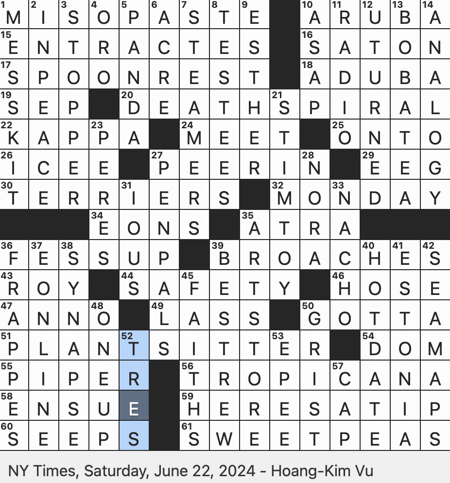 Rex Parker Does The NYT Crossword Puzzle Stovetop Convenience SAT 6 22 24 Some Theatrical Transitions Fermented Mixture In Japanese Cooking Handheld Object Used To Release Excess Energy Cuban Rex Parker Does The NYT Crossword Puzzle Stovetop Convenience SAT 6 22 24 Some Theatrical Transitions Fermented Mixture In Japanese Cooking Handheld Object Used To Release Excess Energy Cuban