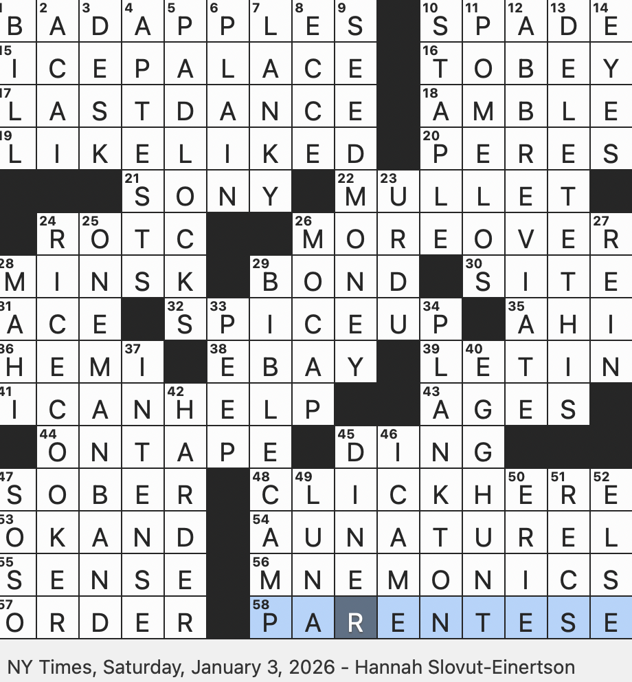Rex Parker Does The NYT Crossword Puzzle Symbols Of Love On Some Bridges SAT 1 3 26 Emoji Indicating Interest Hairstyle Associated With Lesbian Culture Tech That Records Movement Rex Parker Does The NYT Crossword Puzzle Symbols Of Love On Some Bridges SAT 1 3 26 Emoji Indicating Interest Hairstyle Associated With Lesbian Culture Tech That Records Movement