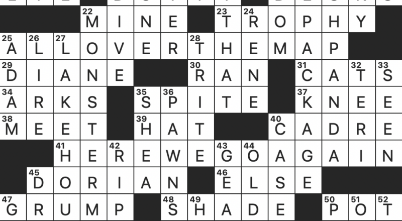 Rex Parker Does The NYT Crossword Puzzle Toy From A Place That No Longer Exists FRI 11 18 22 La Rana Kermit s Name In The Latin American Version Of Sesame Street