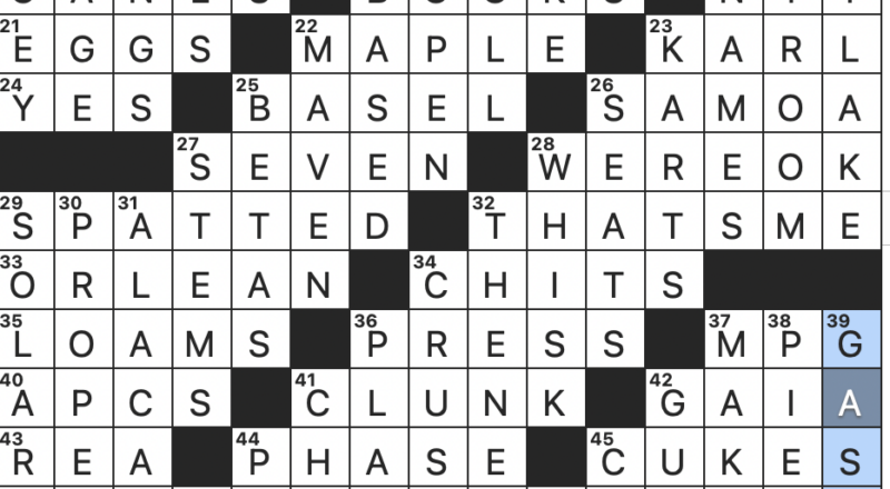 Rex Parker Does The NYT Crossword Puzzle Vehicles In A Nintendo Racing Game SAT 5 6 23 Extremely Hot Peppers Named For Their Scythelike Tails Much viewed Showdown Of 1975 Mathematician