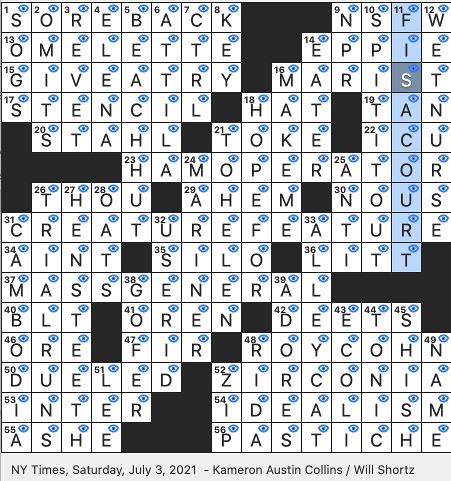soak flax crossword clue