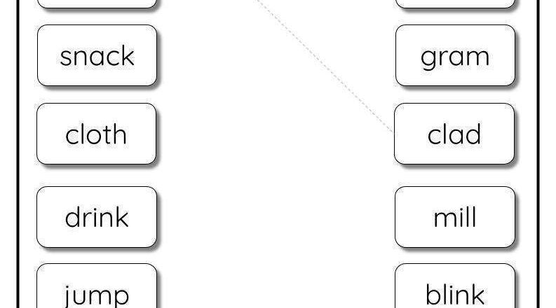 Rhyming Words Worksheet Digital 1 Teacher Made Resources