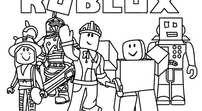 Roblox And Logo Characters Roblox Coloring Pages