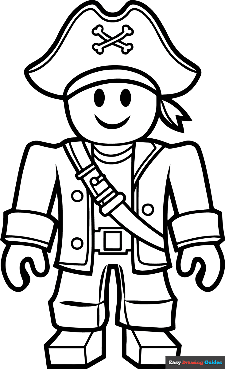 Roblox Pirate Coloring Page Easy Drawing Guides Roblox Pirate Coloring Page Easy Drawing Guides