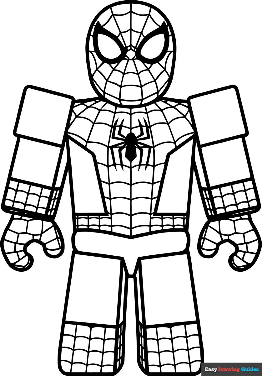 spiderman coloring page