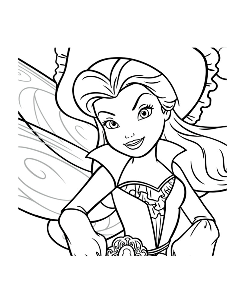 Roselia Tinker Bell Coloring Pages Roselia Tinker Bell Coloring Pages