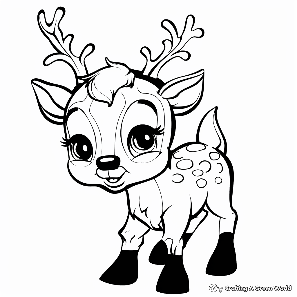 Rudolph Coloring Pages Free Printable 