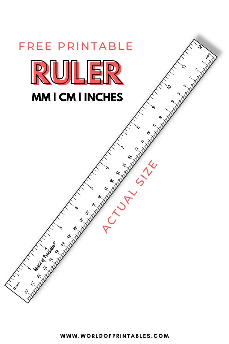 Ruler Measurements Printable