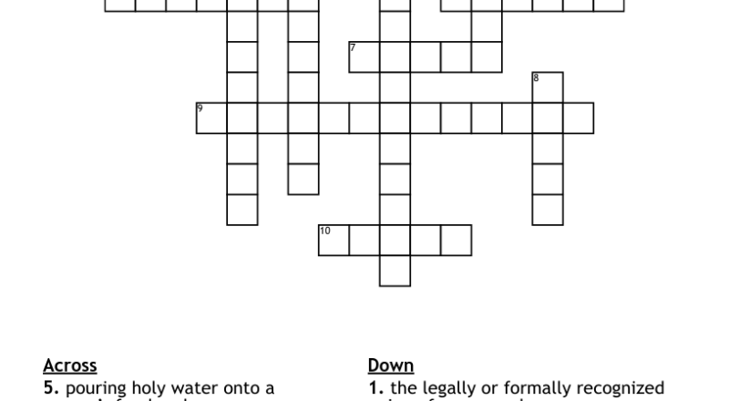 Sacraments And Symbols Of Christianity Crossword WordMint