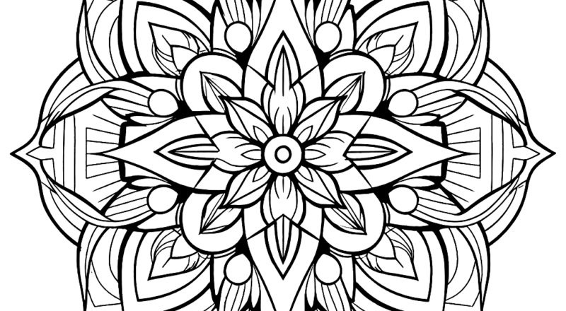 Sacred Geometry Coloring Pages Free Printable