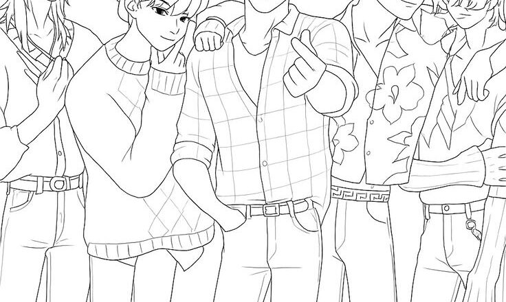 Saja Boys Para Colorir