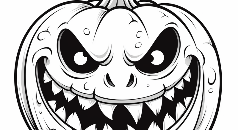 Scary Halloween Coloring Pages Free Printable