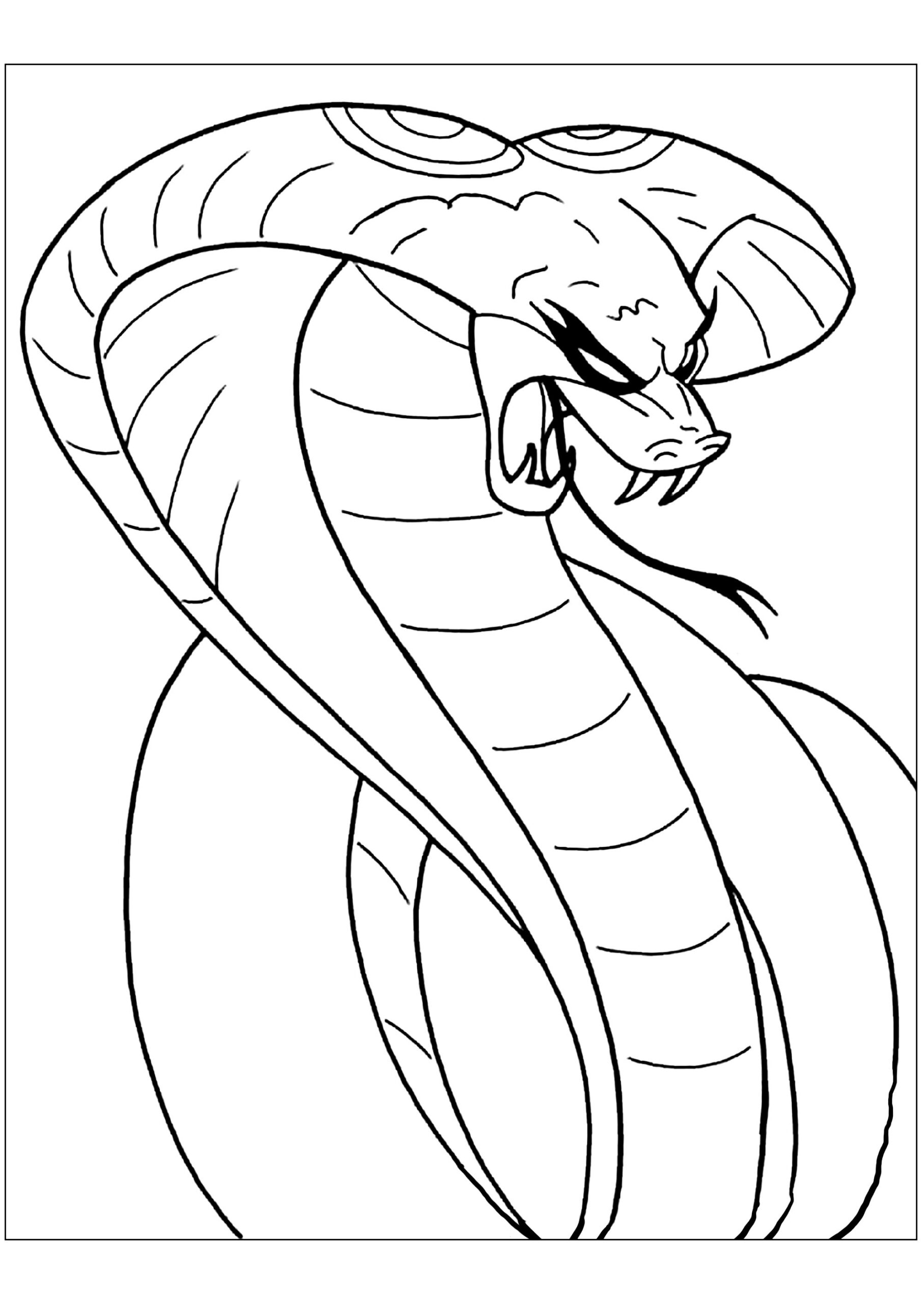 Scary Snake Snake Coloring Pages Scary Snake Snake Coloring Pages