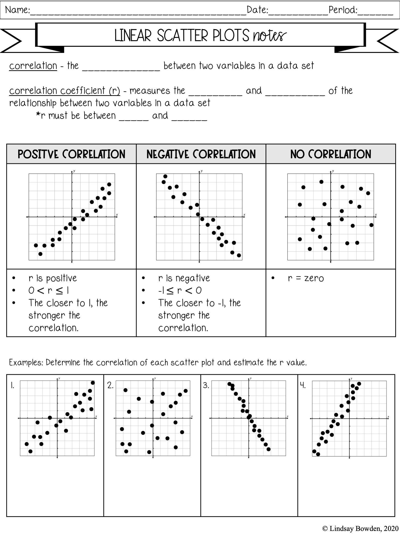 Scatter Plots Notes And Worksheets Lindsay Bowden Worksheets Library Scatter Plots Notes And Worksheets Lindsay Bowden Worksheets Library