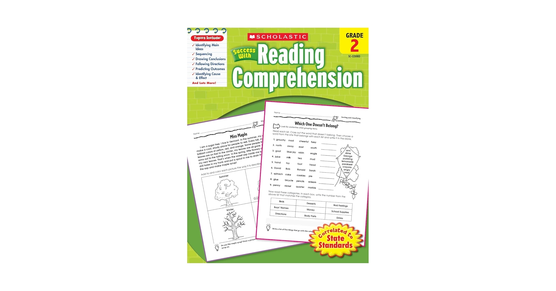 Scholastic Success With Reading Comprehension Grade 2 Workbook Scholastic 9780545200837 Amazon Office Products Scholastic Success With Reading Comprehension Grade 2 Workbook Scholastic 9780545200837 Amazon Office Products