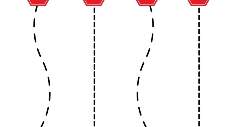 Scissor Skills Cutting Worksheet For Kids Etsy