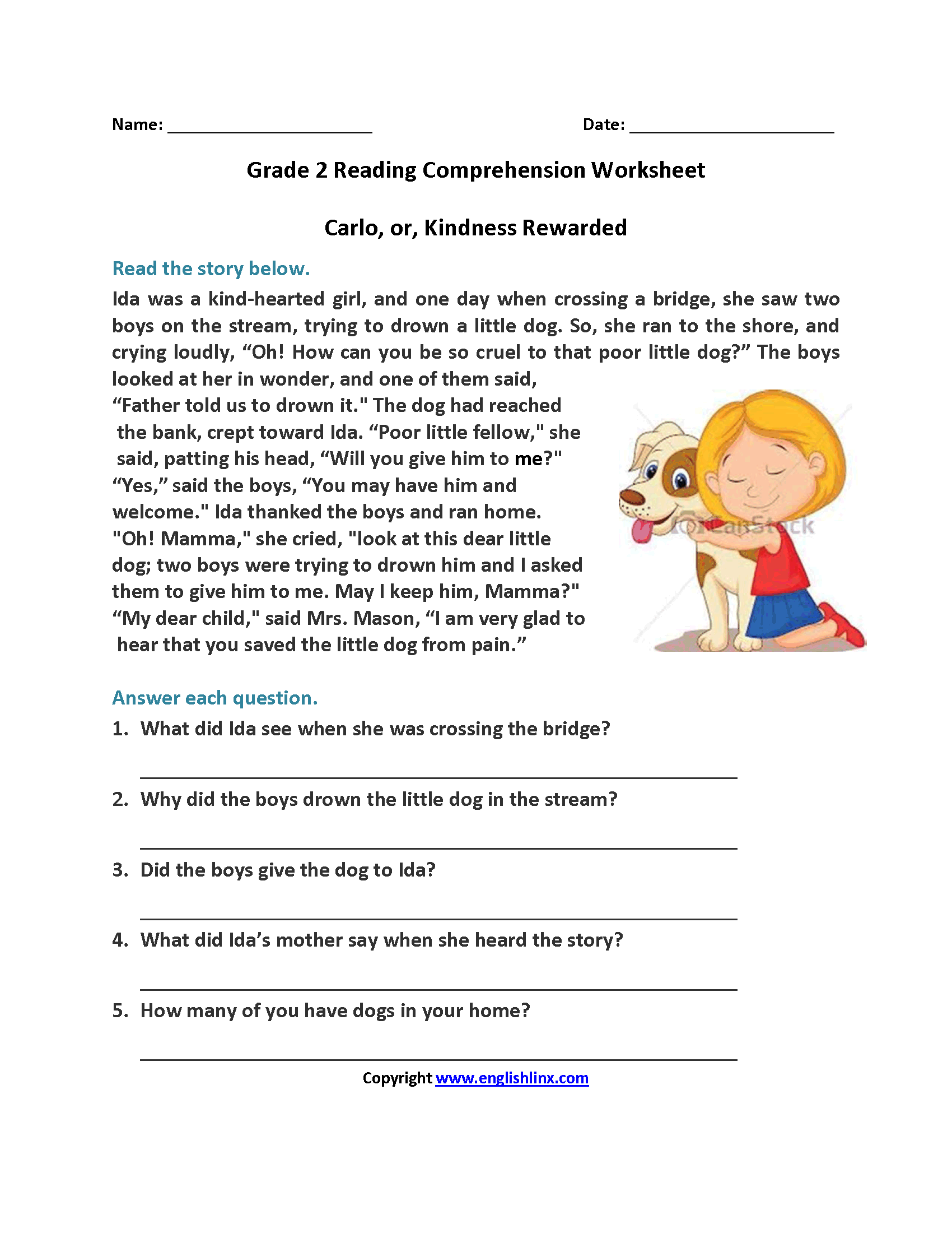 Second Grade Reading Worksheets Improve Fluency And Vocabulary