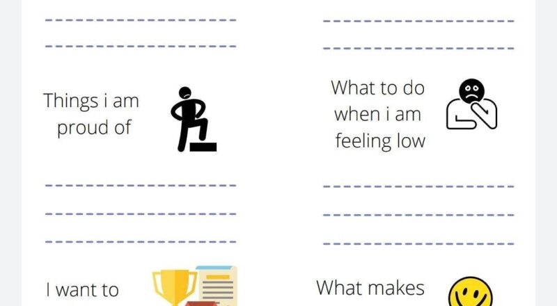 Self Esteem Gratitude Worksheet Children Mental Health Emotions Feelings Awareness Download Printable Etsy