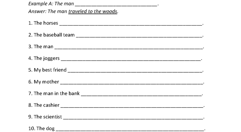 Sentence Structure Worksheets Sentence Building Worksheets