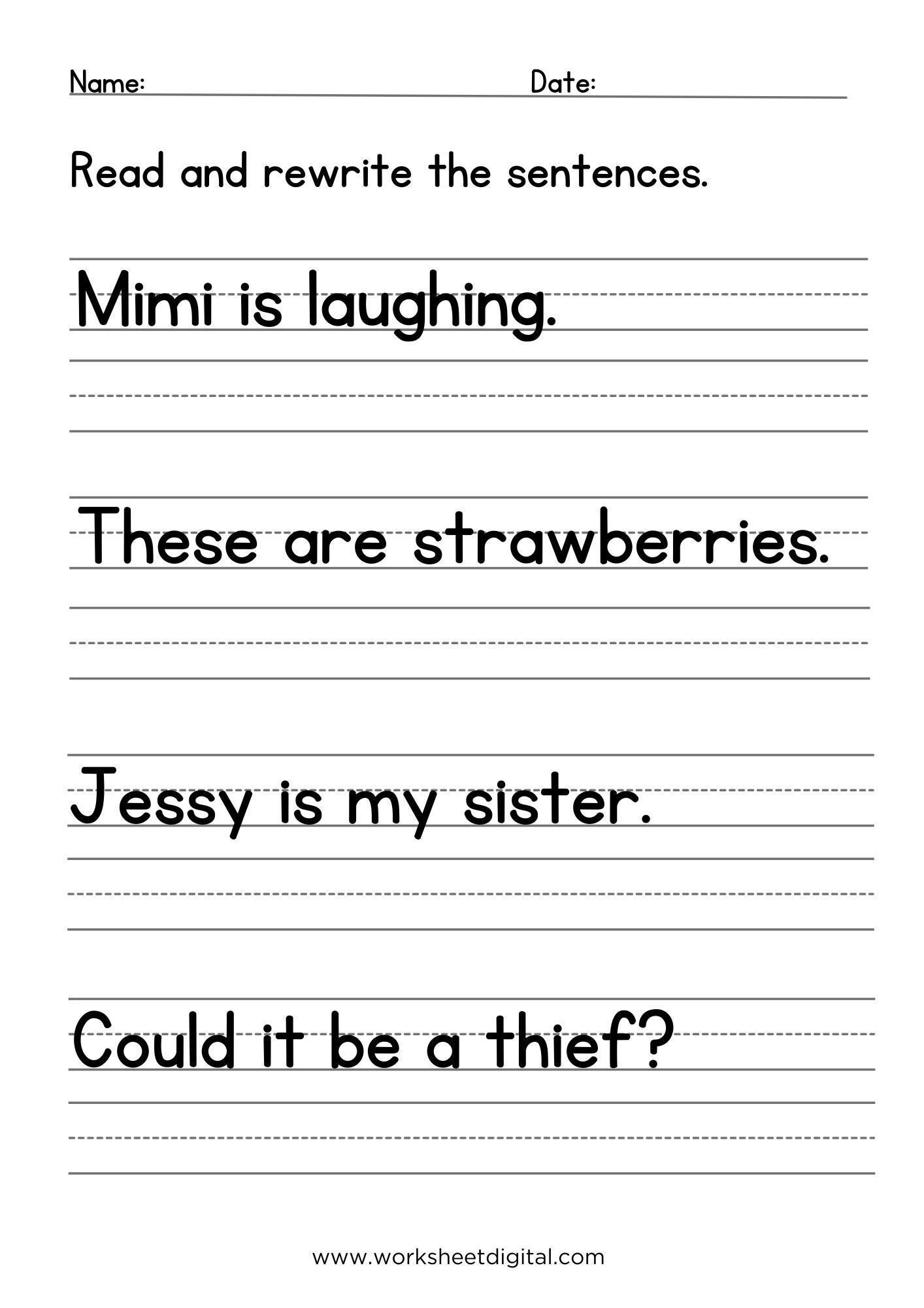 Sentence Writing Practice Worksheets 1st 3rd Grade ELA PDF Pattern Etsy Sentence Writing Practice Worksheets 1st 3rd Grade ELA PDF Pattern Etsy