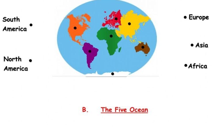 Seven Continent And Five Ocean Worksheet