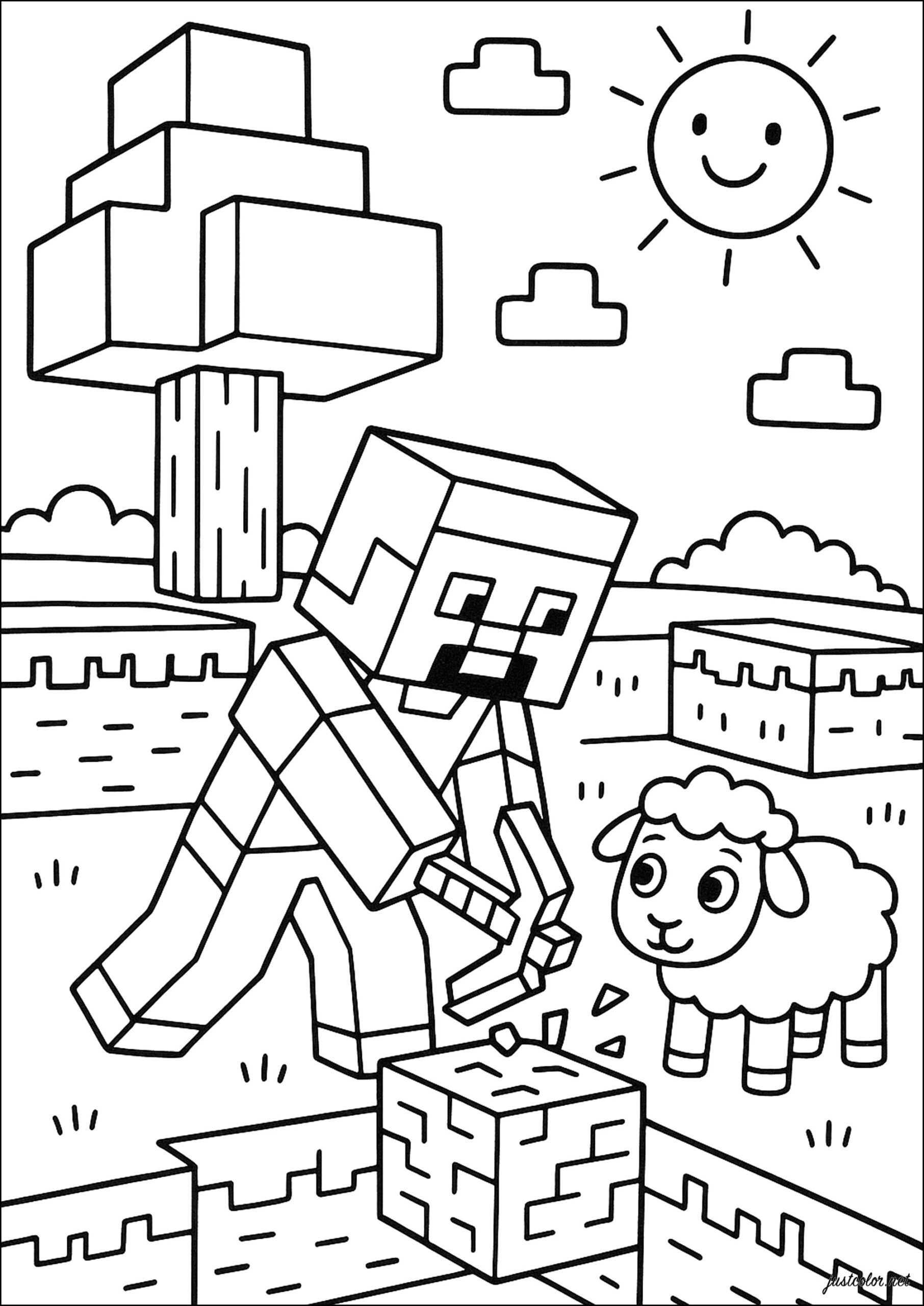 Sheep In The Minecraft Universe Minecraft Coloring Pages Sheep In The Minecraft Universe Minecraft Coloring Pages