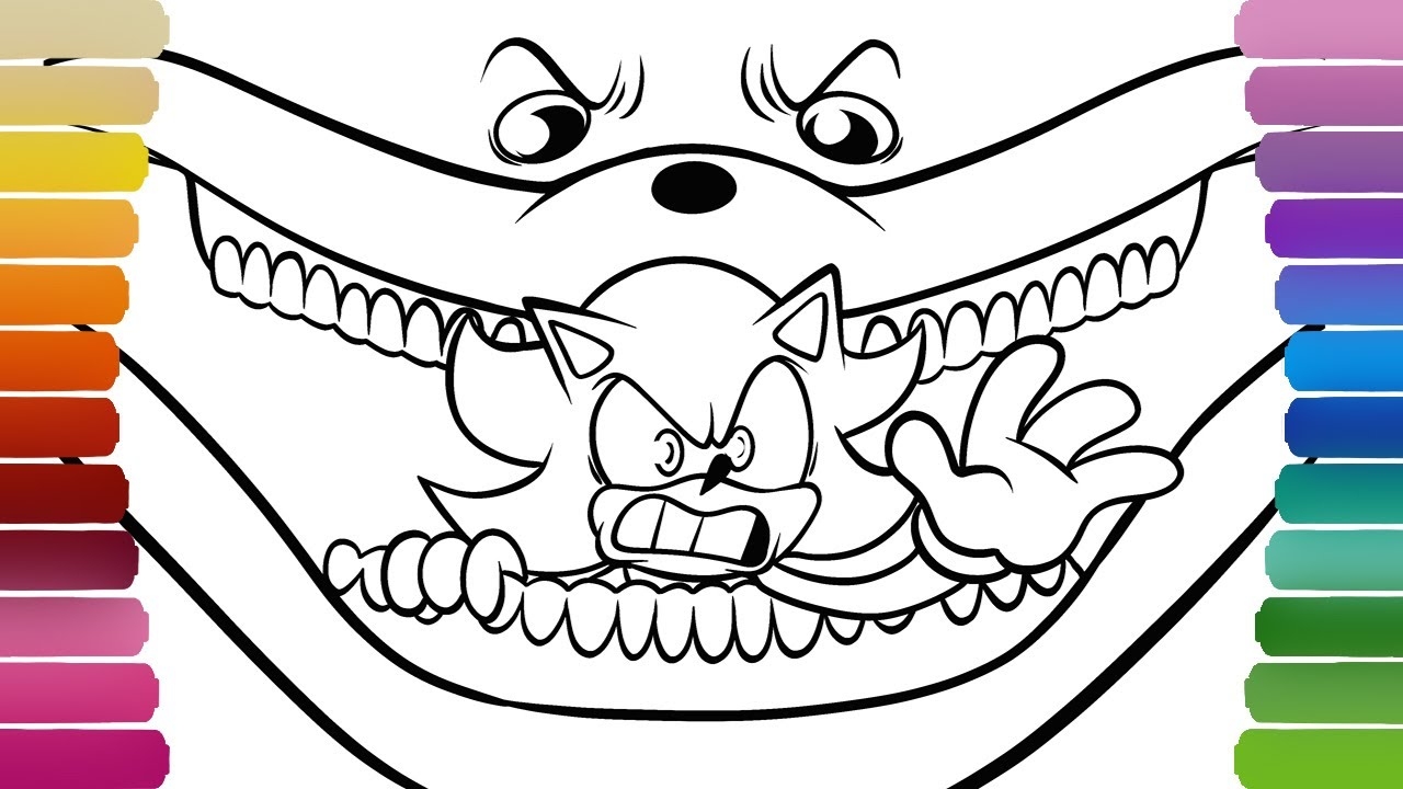 SHIN SONIC Vs SUPER SONIC Coloring Pages How To Color SHIN SONIC YouTube