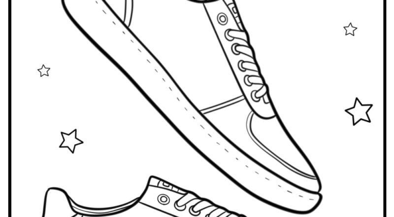 Shoes Coloring Pages 40 Free Printable Sheets For Kids