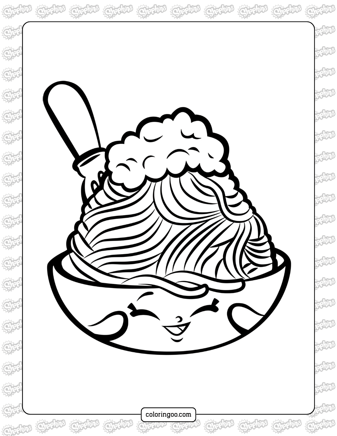 Shopkins Printable Pictures With No Colo Drawing Shopkins Spaghetti Best Shopkin Coloring Store