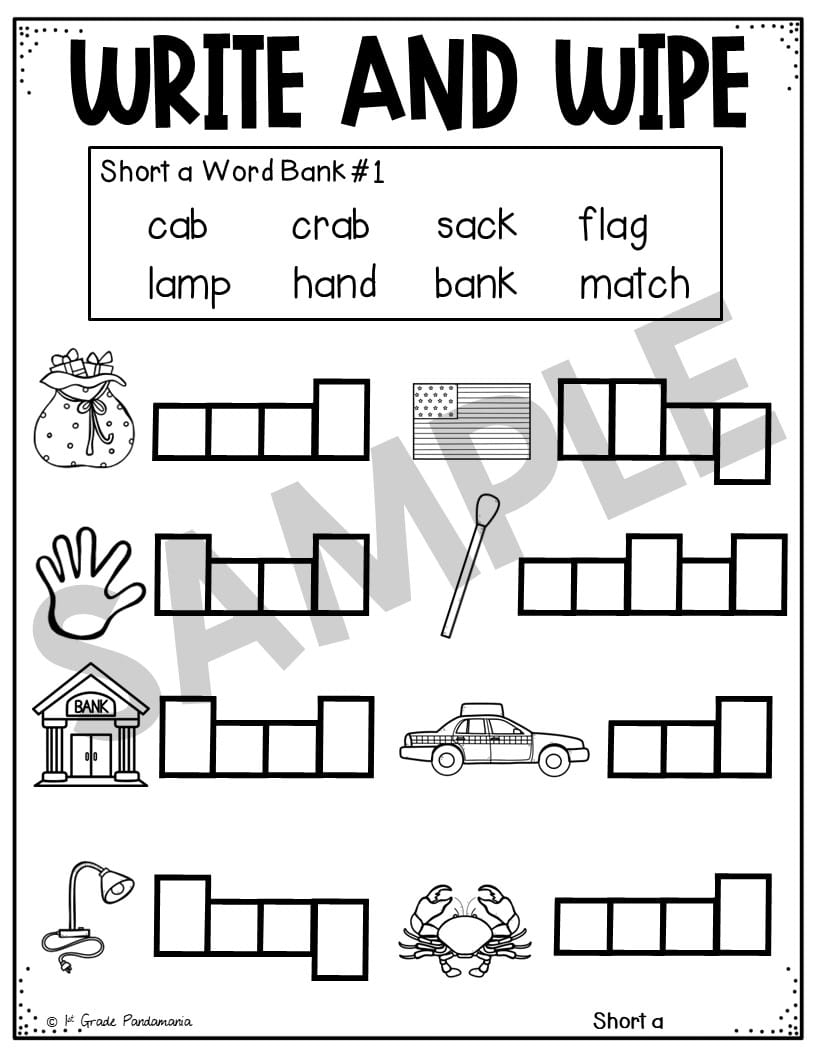Short A Worksheets Engaging Phonics Activities 1st Grade Pandamania