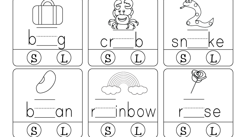 Short Or Long Vowel Worksheet For 1st Grade Free Printable