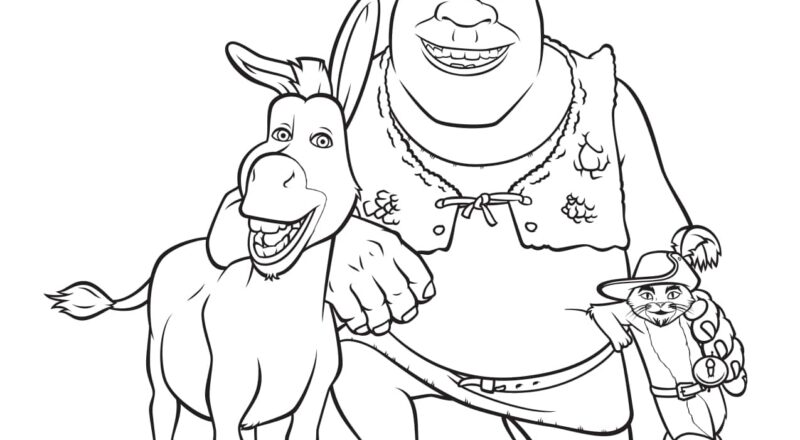 Shrek Coloring Pages Denver Center For The Performing Arts