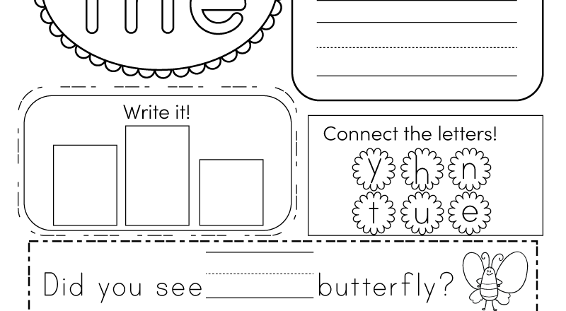 Sight Word the Worksheet Free Printable Digital PDF