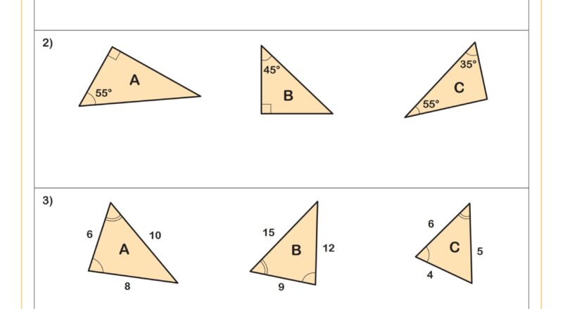 Similar Triangles A Worksheet PDF Printable Geometry Worksheet Cazoom Math