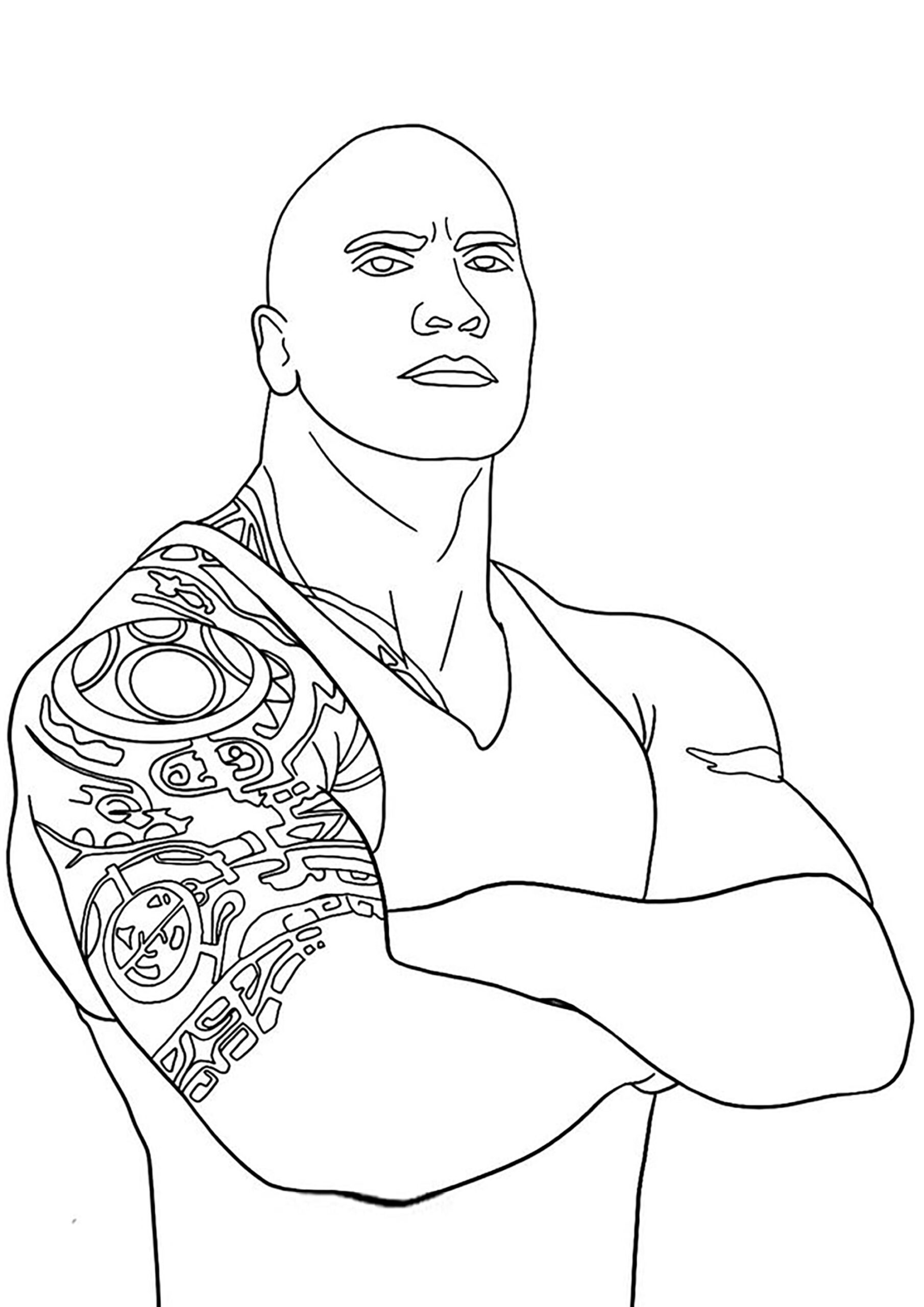wwe coloring pages