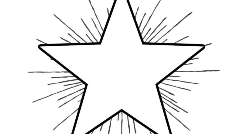 Simple Star Coloring Pages For Kids So Cute What Mommy Does