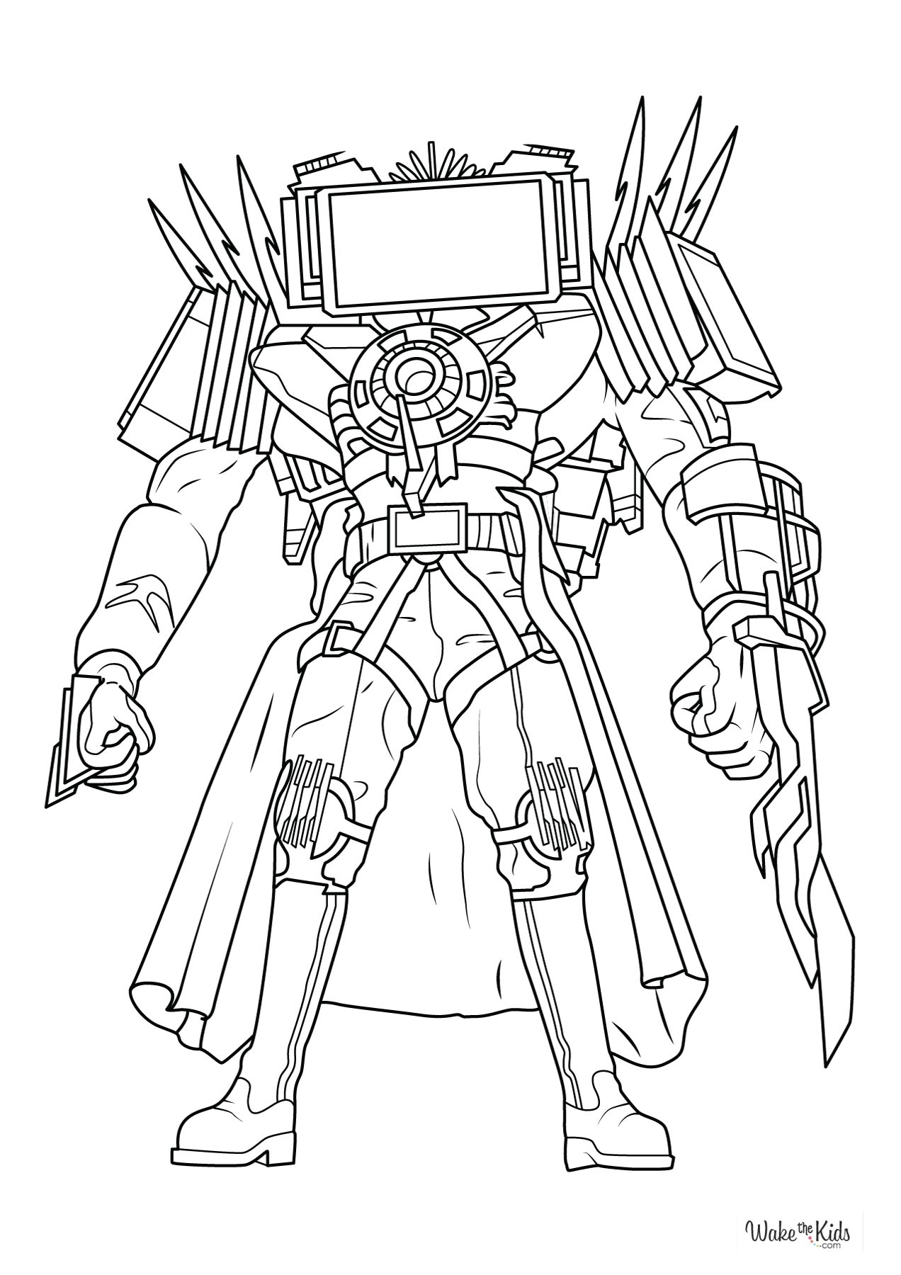 Skibidi Toilet Coloring Pages Free Printable PDFs WakeTheKids