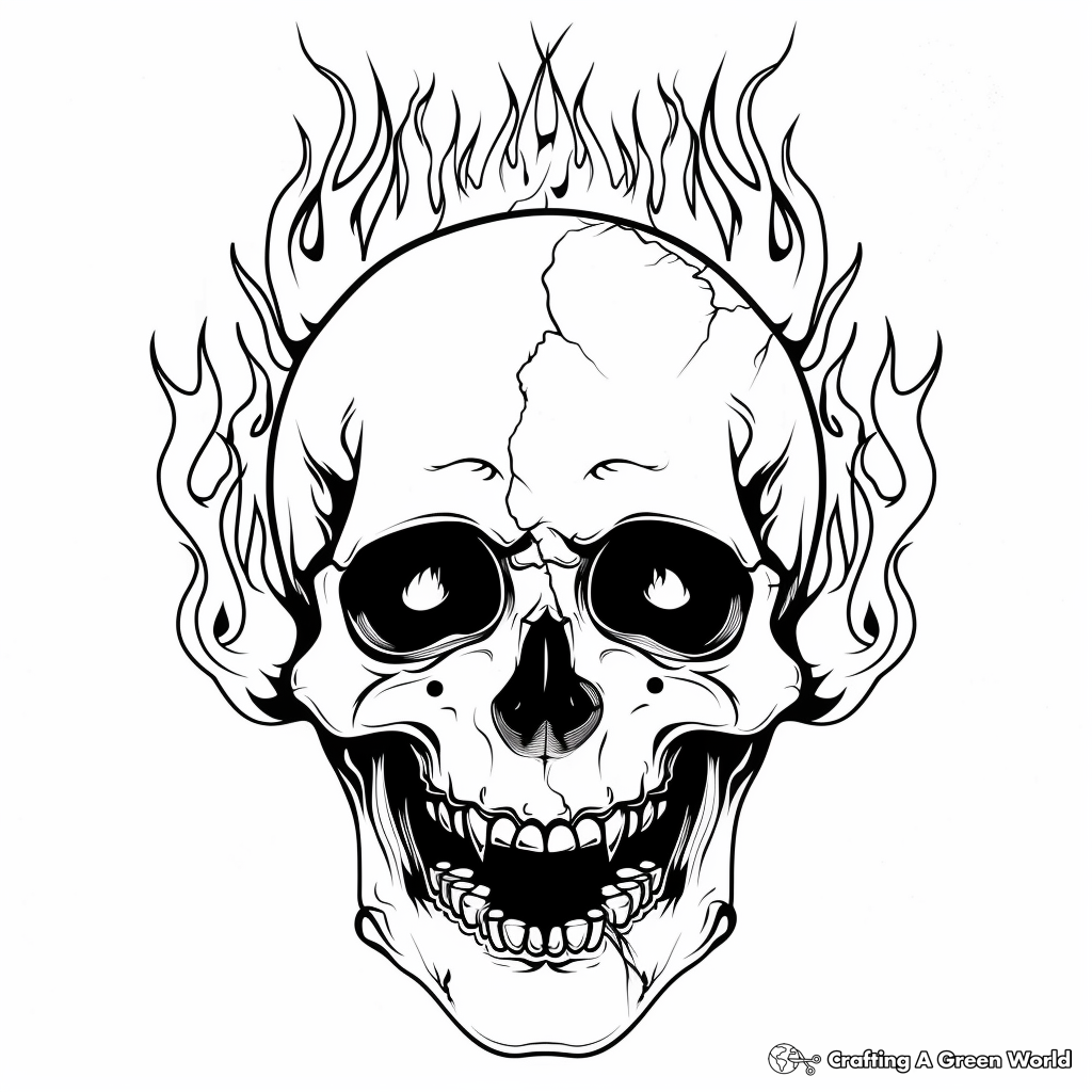 skull coloring pages