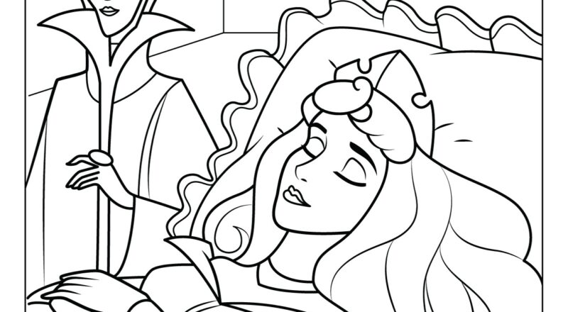 Sleeping Beauty Coloring Pages Free Printable PDFs WakeTheKids