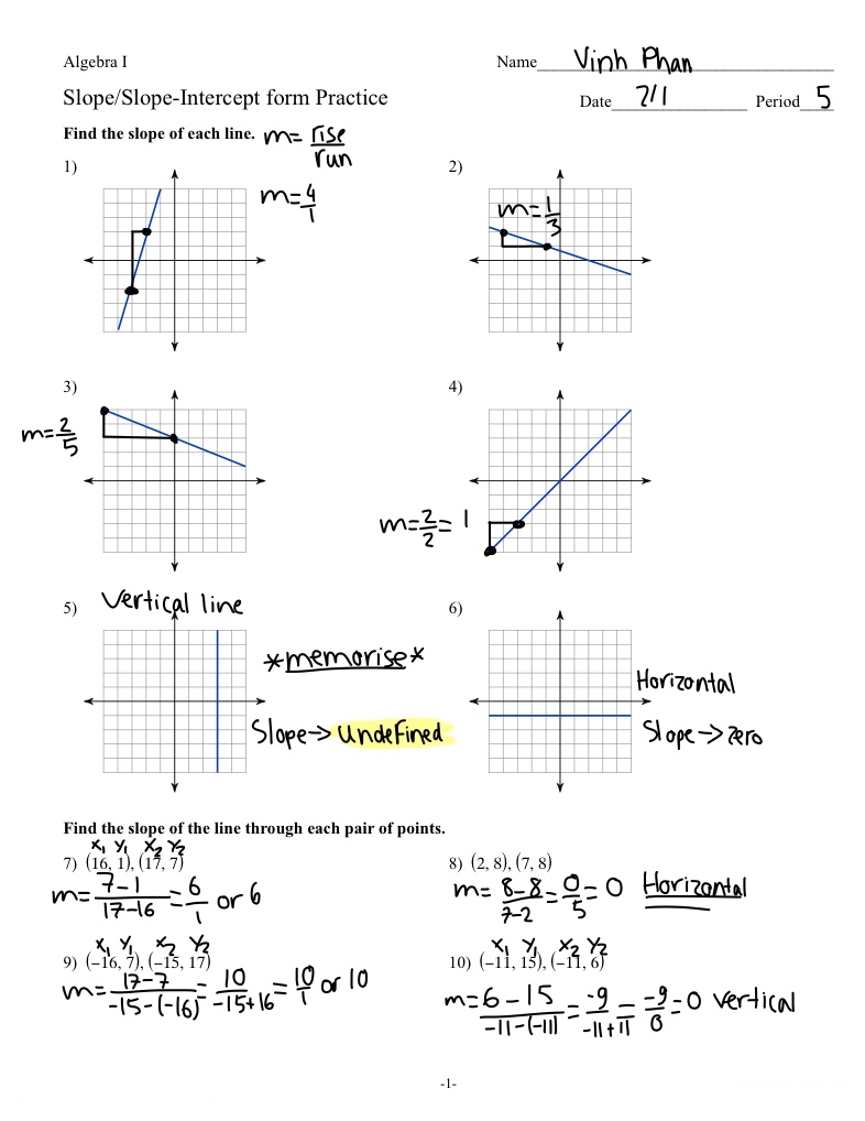Slope 2B Slope Intercept Form Practice Notability Gallery Slope 2B Slope Intercept Form Practice Notability Gallery