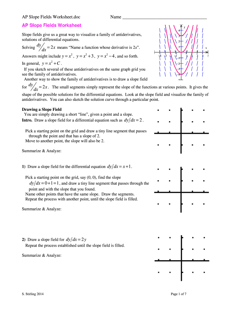 Slope Field Worksheet Fill Out Sign Online DocHub Slope Field Worksheet Fill Out Sign Online DocHub